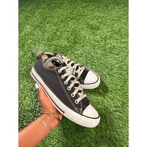 Converse All Star Low Top Black Canvas Sneakers Womens 10 Classic
